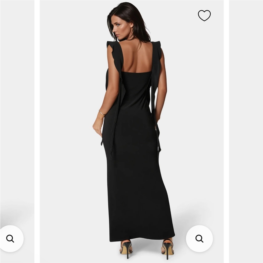 Bebe Dress - Cascade Ruffle Knit Slip - Picture 3 of 12